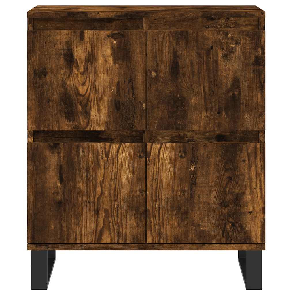 vidaXL Sideboard Smoked Oak 60x35x70 cm Engineered Wood