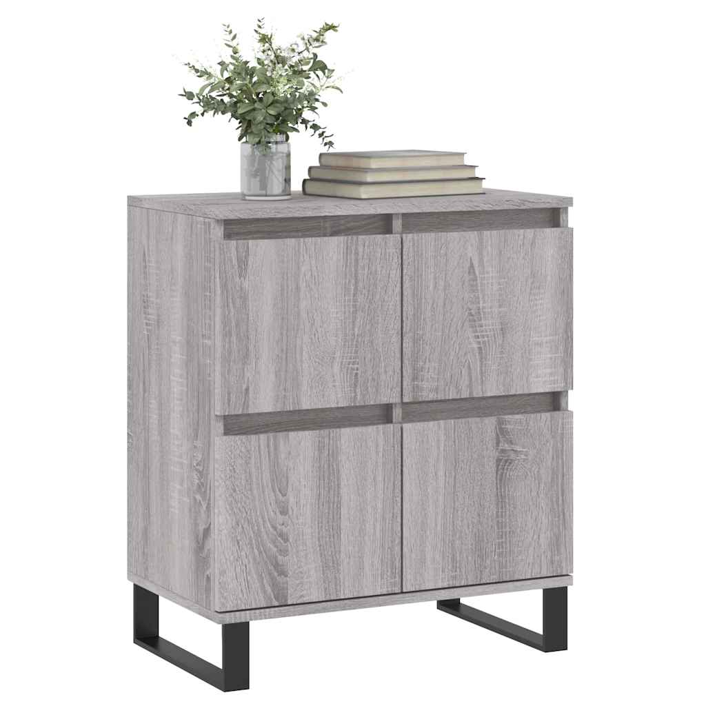 vidaXL Sideboard | Grey Sonoma | Engineered wood, iron | Small | Sideboard