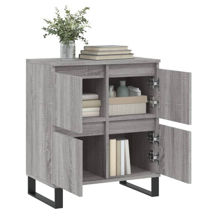 vidaXL Sideboard | Grey Sonoma | Engineered wood, iron | Small | Sideboard