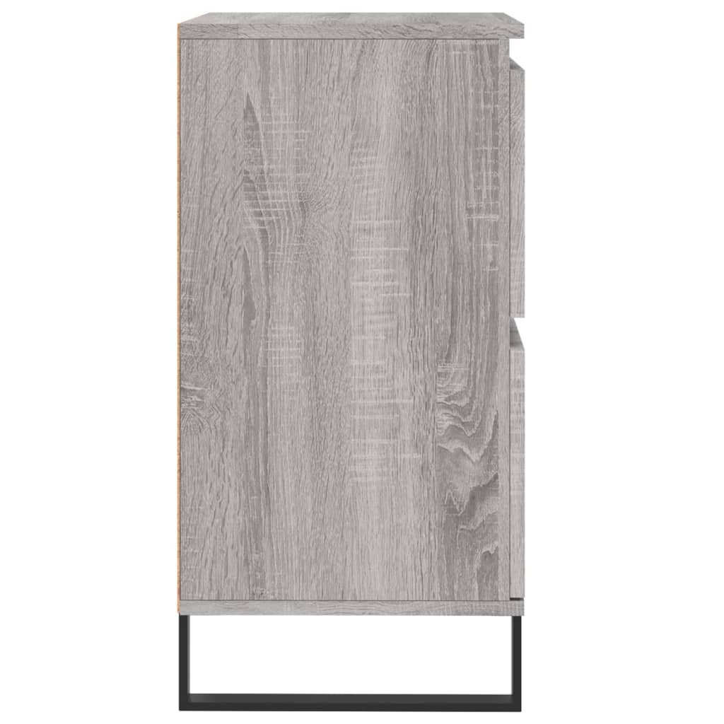 vidaXL Sideboard | Grey Sonoma | Engineered wood, iron | Small | Sideboard