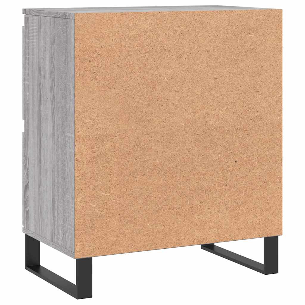 vidaXL Sideboard | Grey Sonoma | Engineered wood, iron | Small | Sideboard