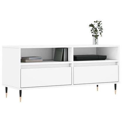 vidaXL TV Cabinet White 100x34,5x44,5 cm Engineered Wood