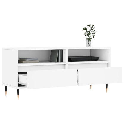 vidaXL TV Cabinet White 100x34,5x44,5 cm Engineered Wood