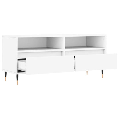 vidaXL TV Cabinet White 100x34,5x44,5 cm Engineered Wood
