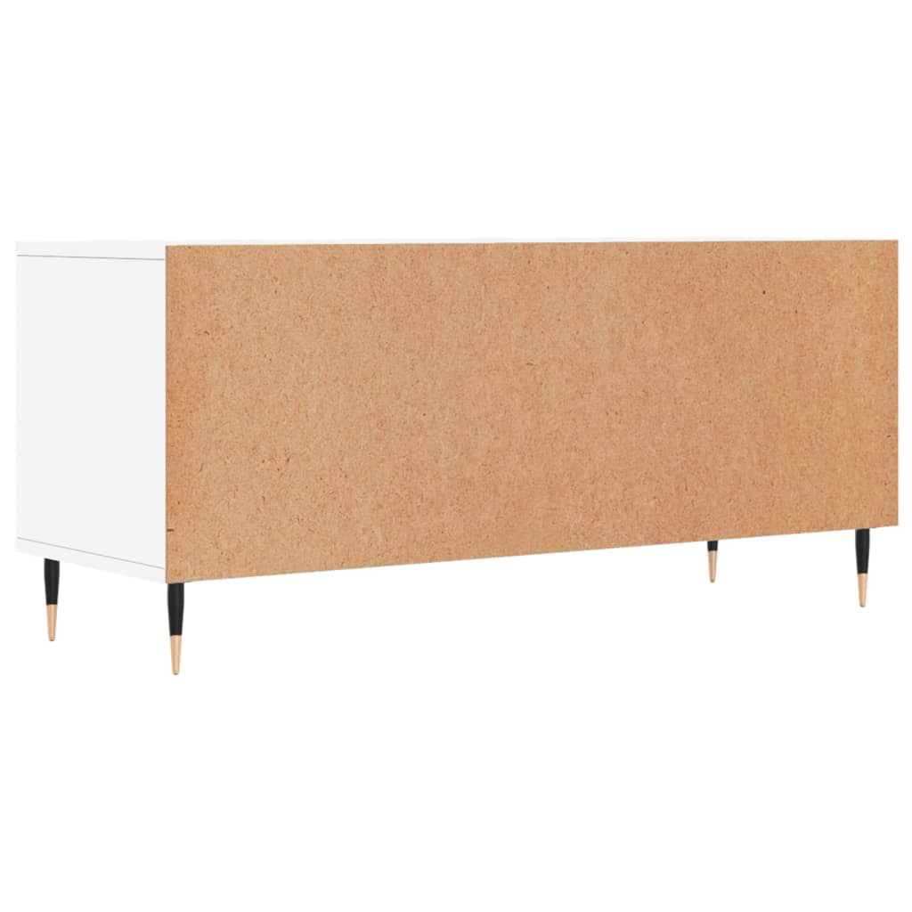 vidaXL TV Cabinet White 100x34.5x44.5 cm Engineered Wood