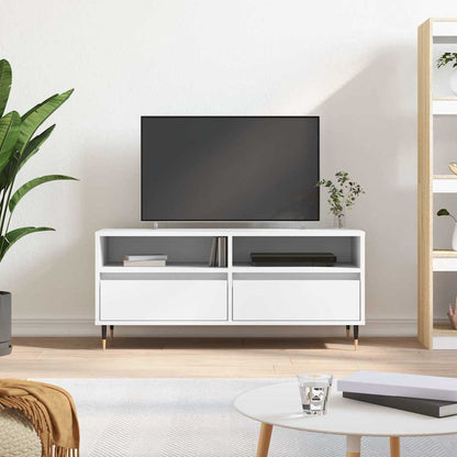 vidaXL TV Cabinet White 100x34,5x44,5 cm Engineered Wood