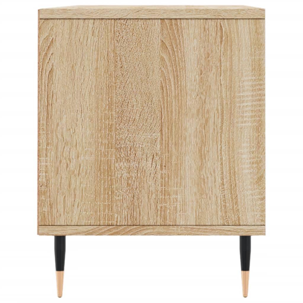 vidaXL TV Cabinet Sonoma Oak 100x34.5x44.5 cm Engineered Wood