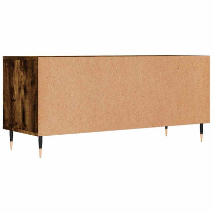 vidaXL TV Cabinet Smoked Oak 100x34.5x44.5 cm Engineered Wood