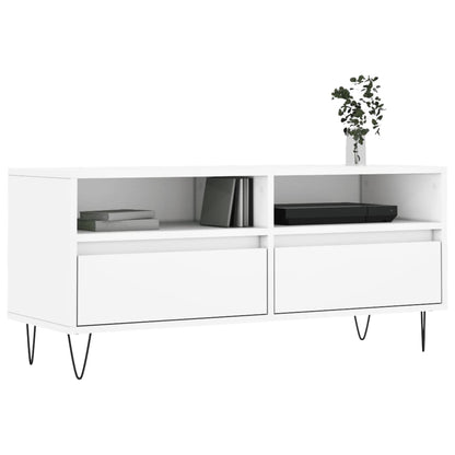 vidaXL TV Cabinet White 100x34,5x44,5 cm Engineered Wood