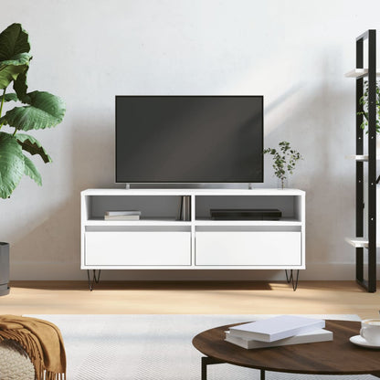 vidaXL TV Cabinet White 100x34,5x44,5 cm Engineered Wood