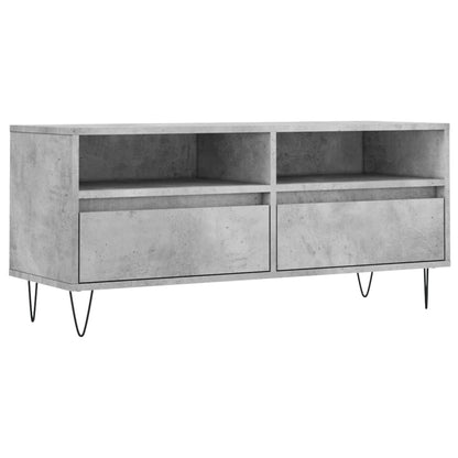 vidaXL TV Cabinet Concrete Grey 100x34.5x44.5 cm Engineered Wood