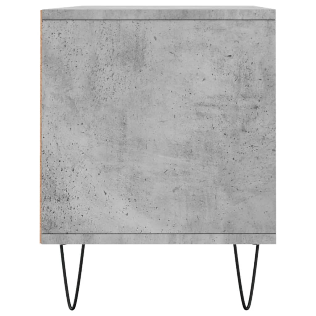 vidaXL TV Cabinet Concrete Grey 100x34.5x44.5 cm Engineered Wood