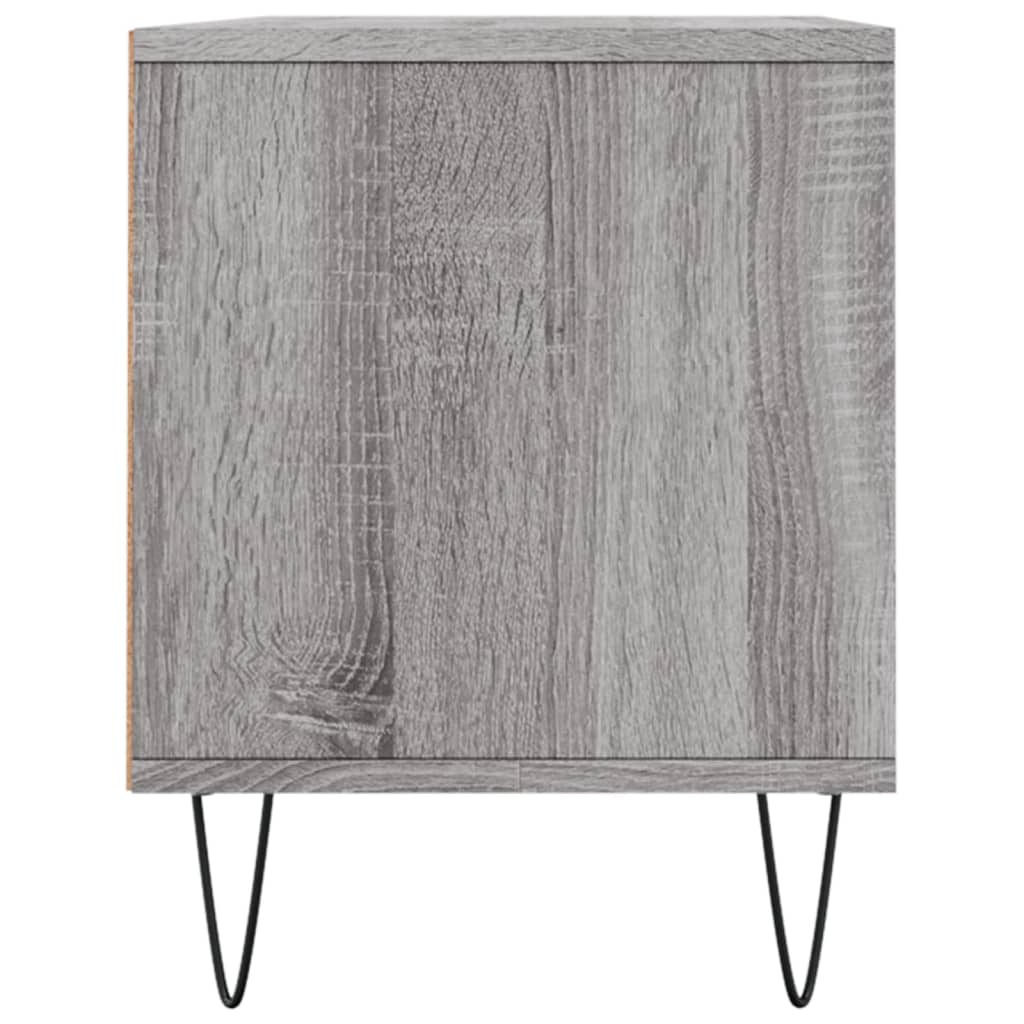 vidaXL TV Cabinet Grey Sonoma 100x34.5x44.5 cm Engineered Wood