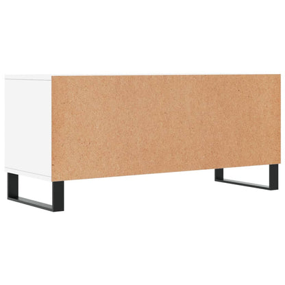 vidaXL TV Cabinet White 100x34.5x44.5 cm Engineered Wood