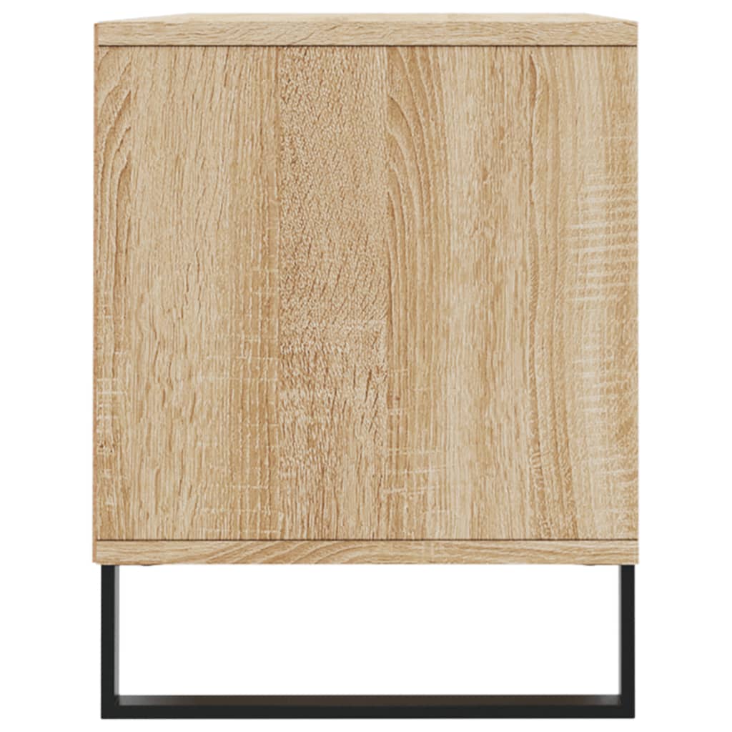 vidaXL TV Cabinet Sonoma Oak 100x34.5x44.5 cm Engineered Wood