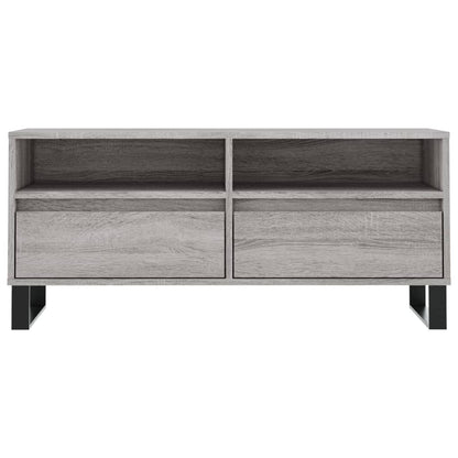 vidaXL TV Cabinet Grey Sonoma 100x34,5x44,5 cm Engineered Wood