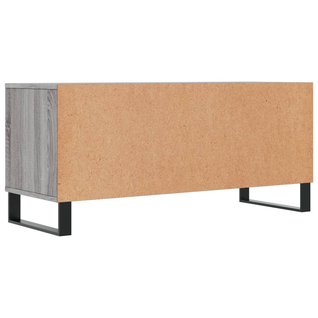vidaXL TV Cabinet Grey Sonoma 100x34.5x44.5 cm Engineered Wood