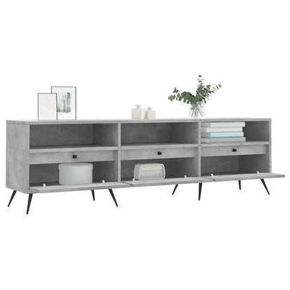 vidaXL TV Cabinet Concrete Grey 150x30x44,5 cm Engineered Wood