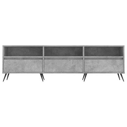 vidaXL TV Cabinet Concrete Grey 150x30x44,5 cm Engineered Wood