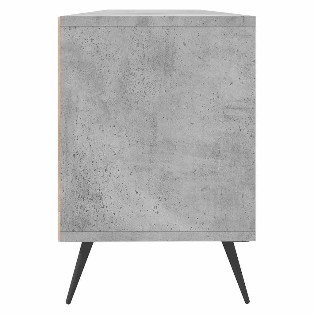 vidaXL TV Cabinet Concrete Grey 150x30x44.5 cm Engineered Wood