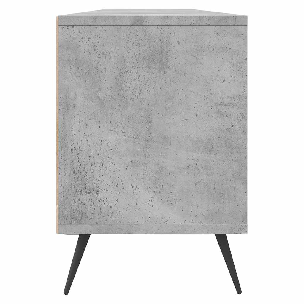 vidaXL TV Cabinet Concrete Grey 150x30x44,5 cm Engineered Wood