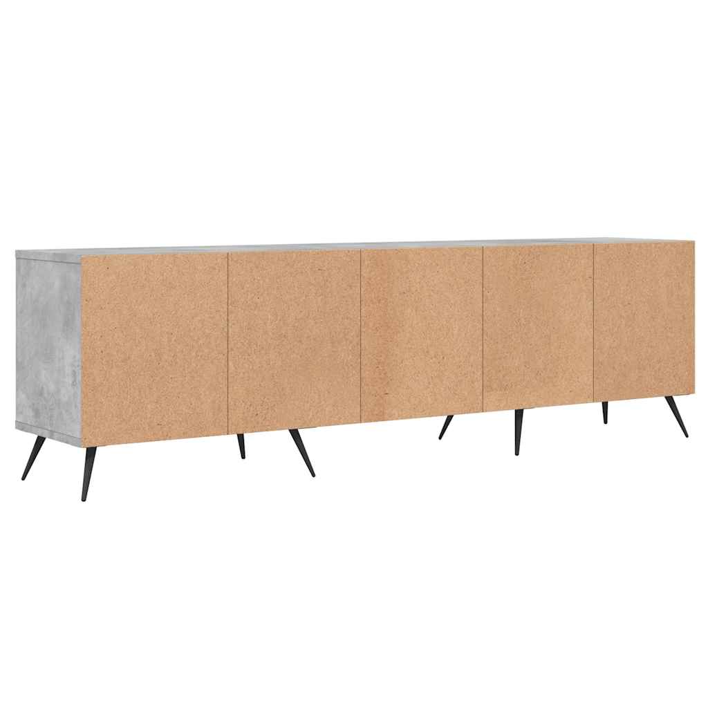 vidaXL TV Cabinet Concrete Grey 150x30x44.5 cm Engineered Wood