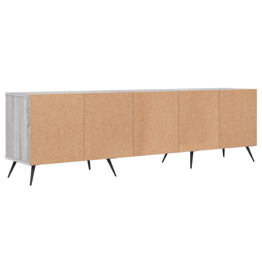 vidaXL TV Cabinet Grey Sonoma 150x30x44.5 cm Engineered Wood