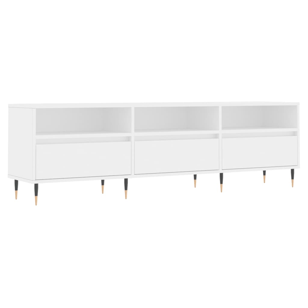 vidaXL TV Cabinet White 150x30x44.5 cm Engineered Wood