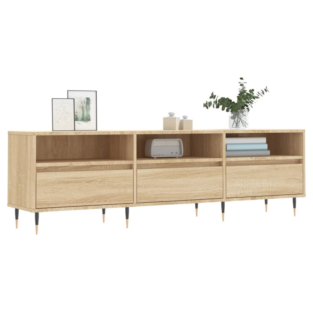vidaXL TV Cabinet Sonoma Oak 150x30x44,5 cm Engineered Wood