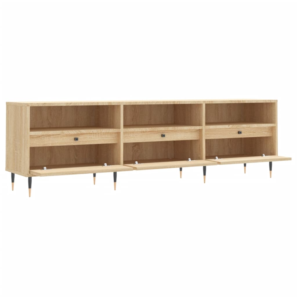 vidaXL TV Cabinet Sonoma Oak 150x30x44,5 cm Engineered Wood
