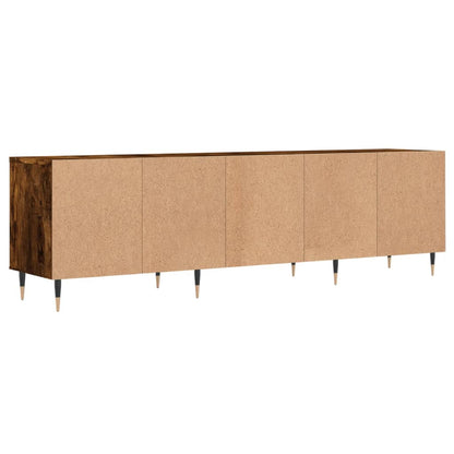 vidaXL TV Cabinet Smoked Oak 150x30x44.5 cm Engineered Wood