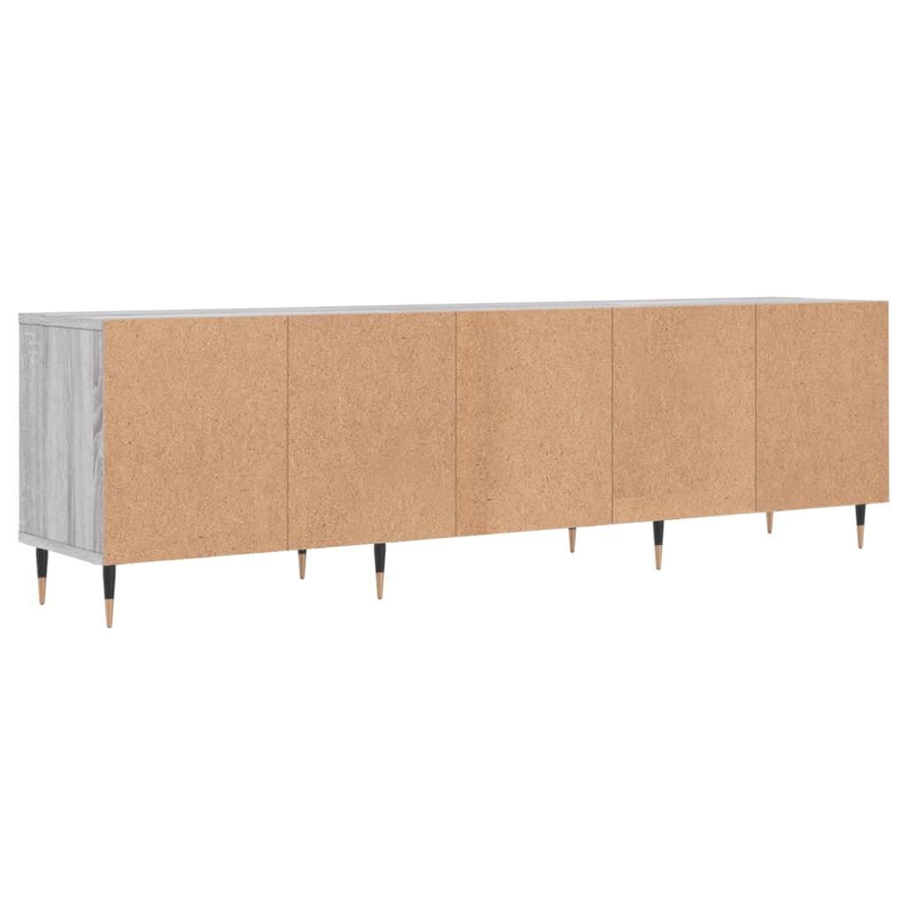vidaXL TV Cabinet Grey Sonoma 150x30x44.5 cm Engineered Wood