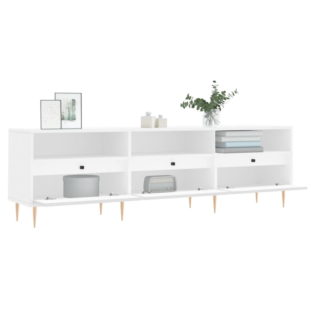 vidaXL TV Cabinet White 150x30x44,5 cm Engineered Wood