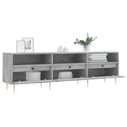 vidaXL TV Cabinet Concrete Grey 150x30x44,5 cm Engineered Wood