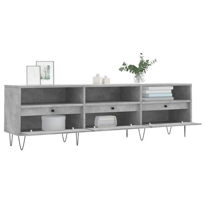 vidaXL TV Cabinet Concrete Grey 150x30x44,5 cm Engineered Wood