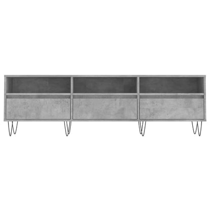 vidaXL TV Cabinet Concrete Grey 150x30x44.5 cm Engineered Wood