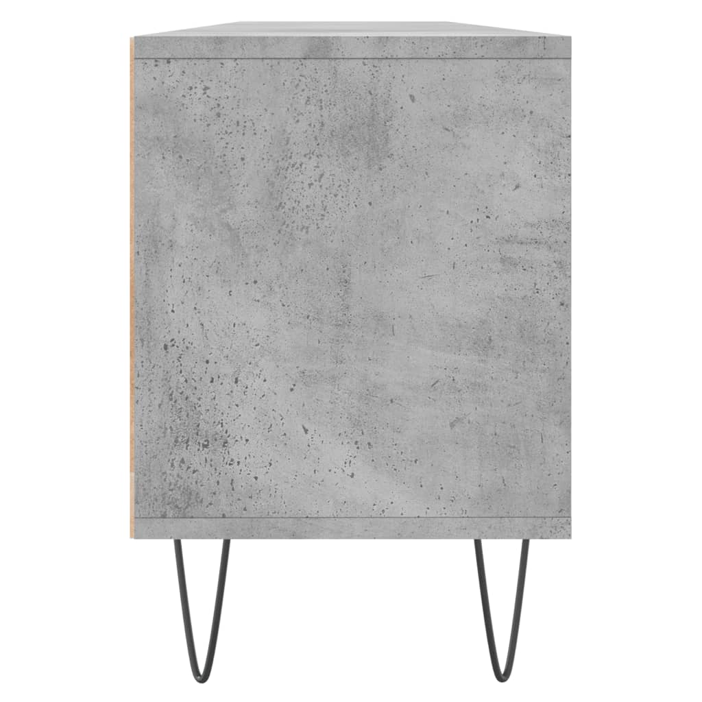 vidaXL TV Cabinet Concrete Grey 150x30x44.5 cm Engineered Wood
