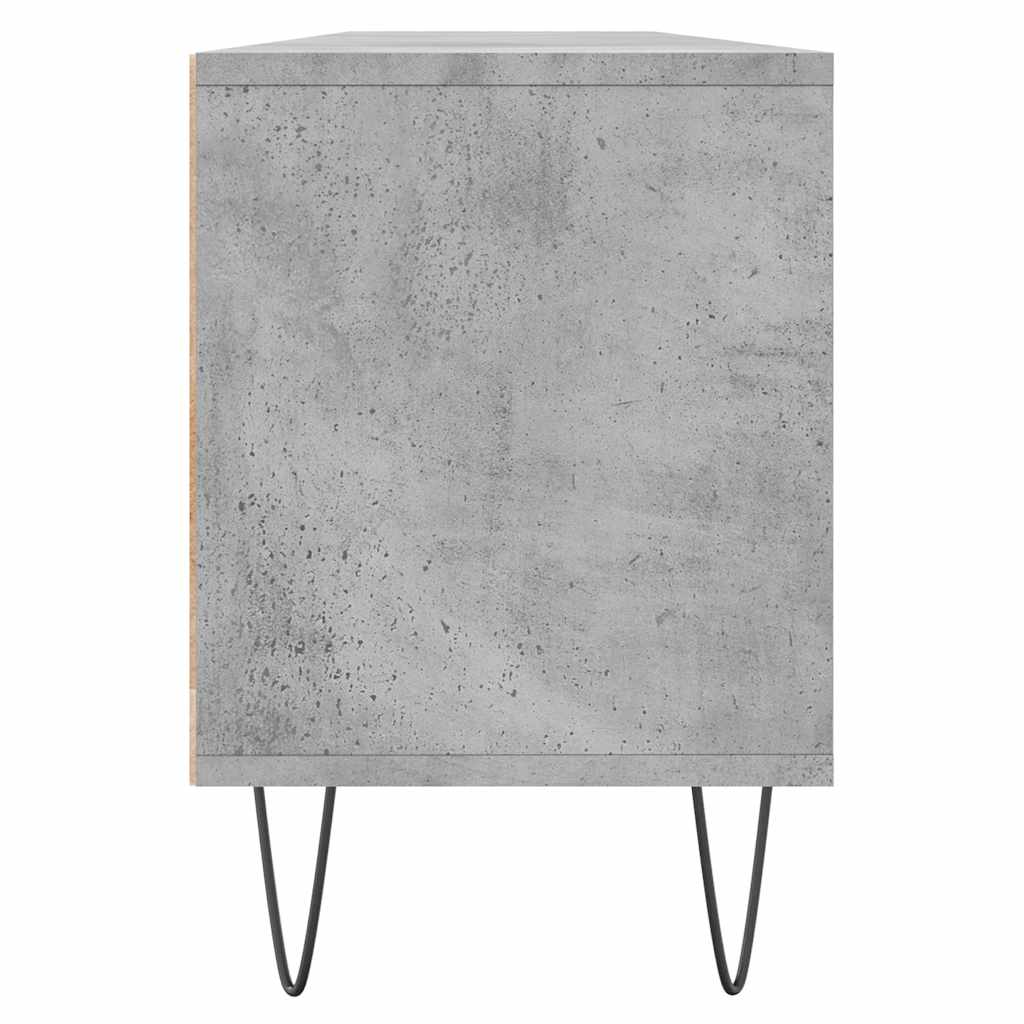vidaXL TV Cabinet Concrete Grey 150x30x44,5 cm Engineered Wood