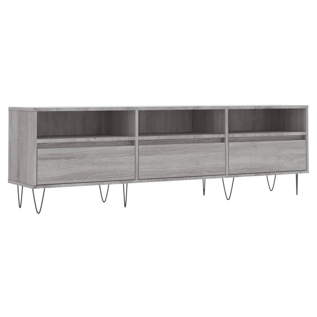 vidaXL TV Cabinet Grey Sonoma 150x30x44.5 cm Engineered Wood