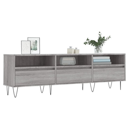 vidaXL TV Cabinet Grey Sonoma 150x30x44,5 cm Engineered Wood