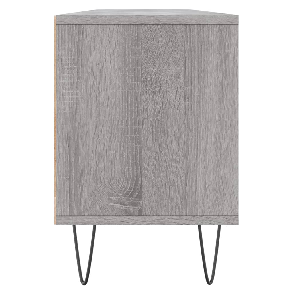 vidaXL TV Cabinet Grey Sonoma 150x30x44.5 cm Engineered Wood