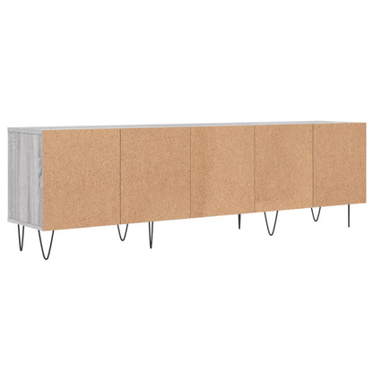 vidaXL TV Cabinet Grey Sonoma 150x30x44,5 cm Engineered Wood
