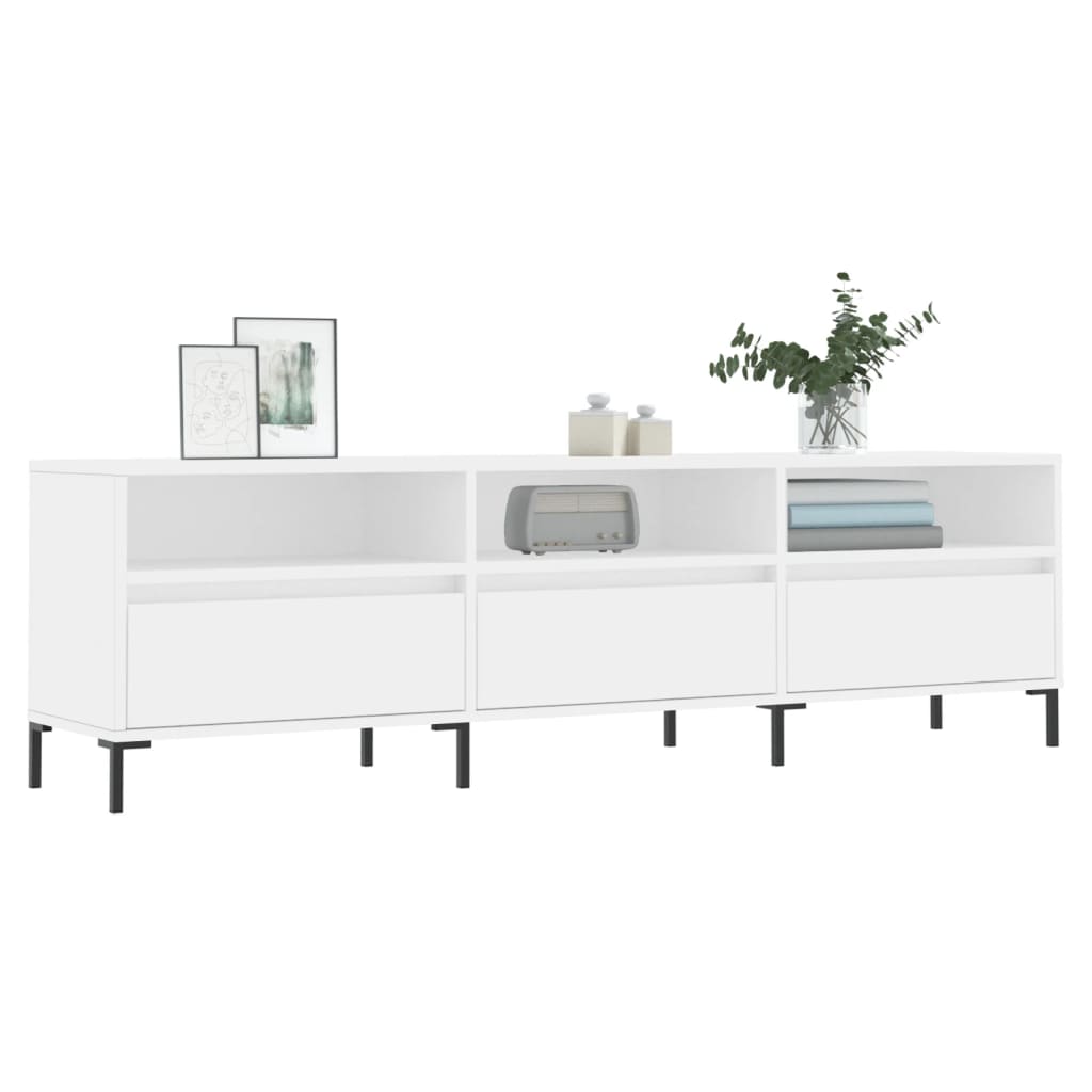 vidaXL TV Cabinet White 150x30x44,5 cm Engineered Wood