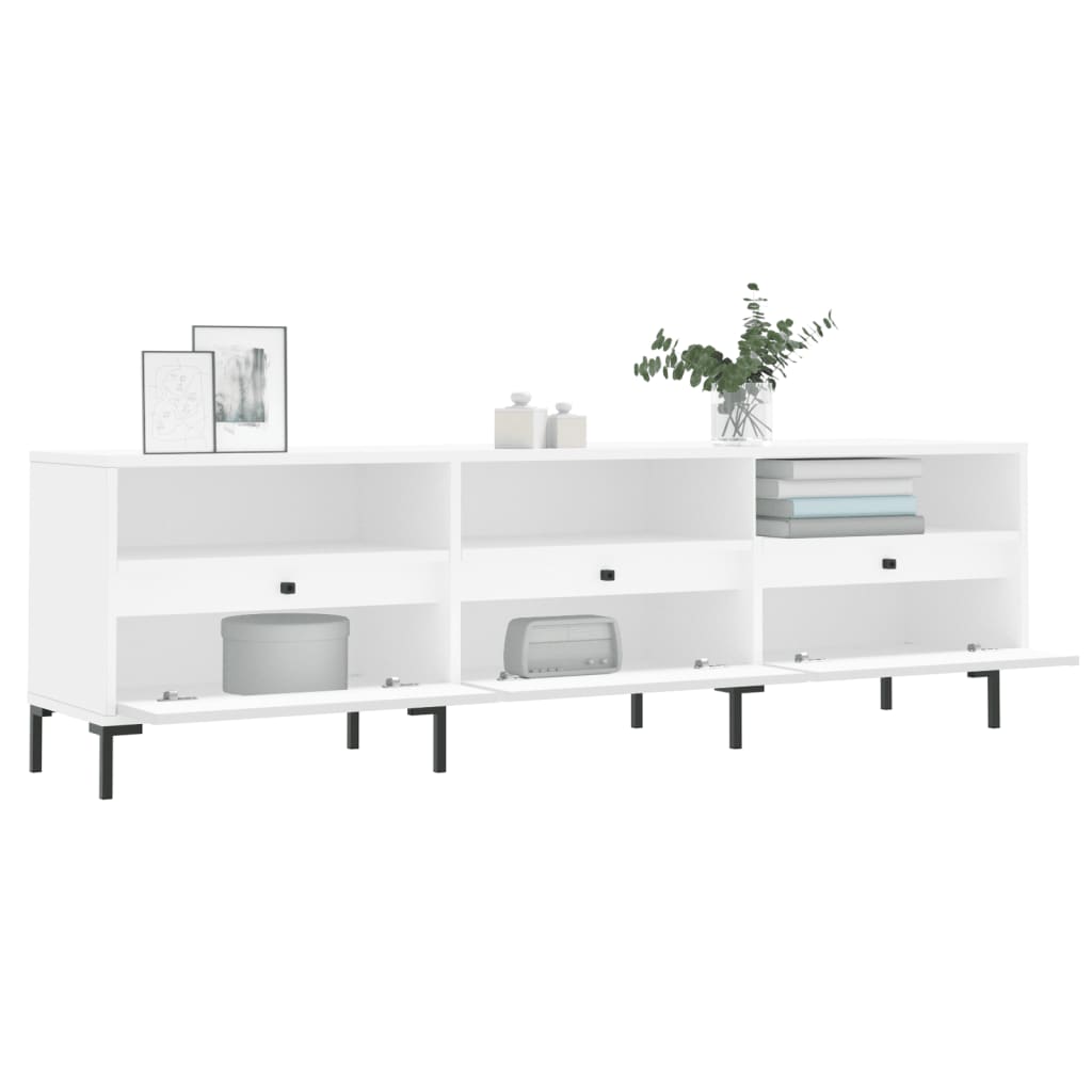 vidaXL TV Cabinet White 150x30x44,5 cm Engineered Wood