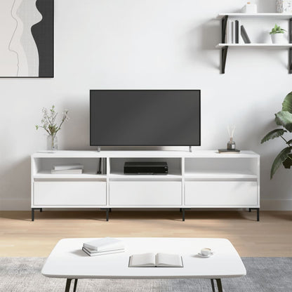 vidaXL TV Cabinet White 150x30x44,5 cm Engineered Wood