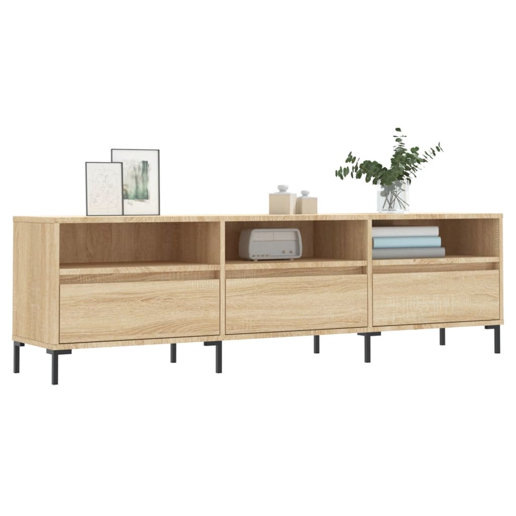 vidaXL TV Cabinet Sonoma Oak 150x30x44.5 cm Engineered Wood