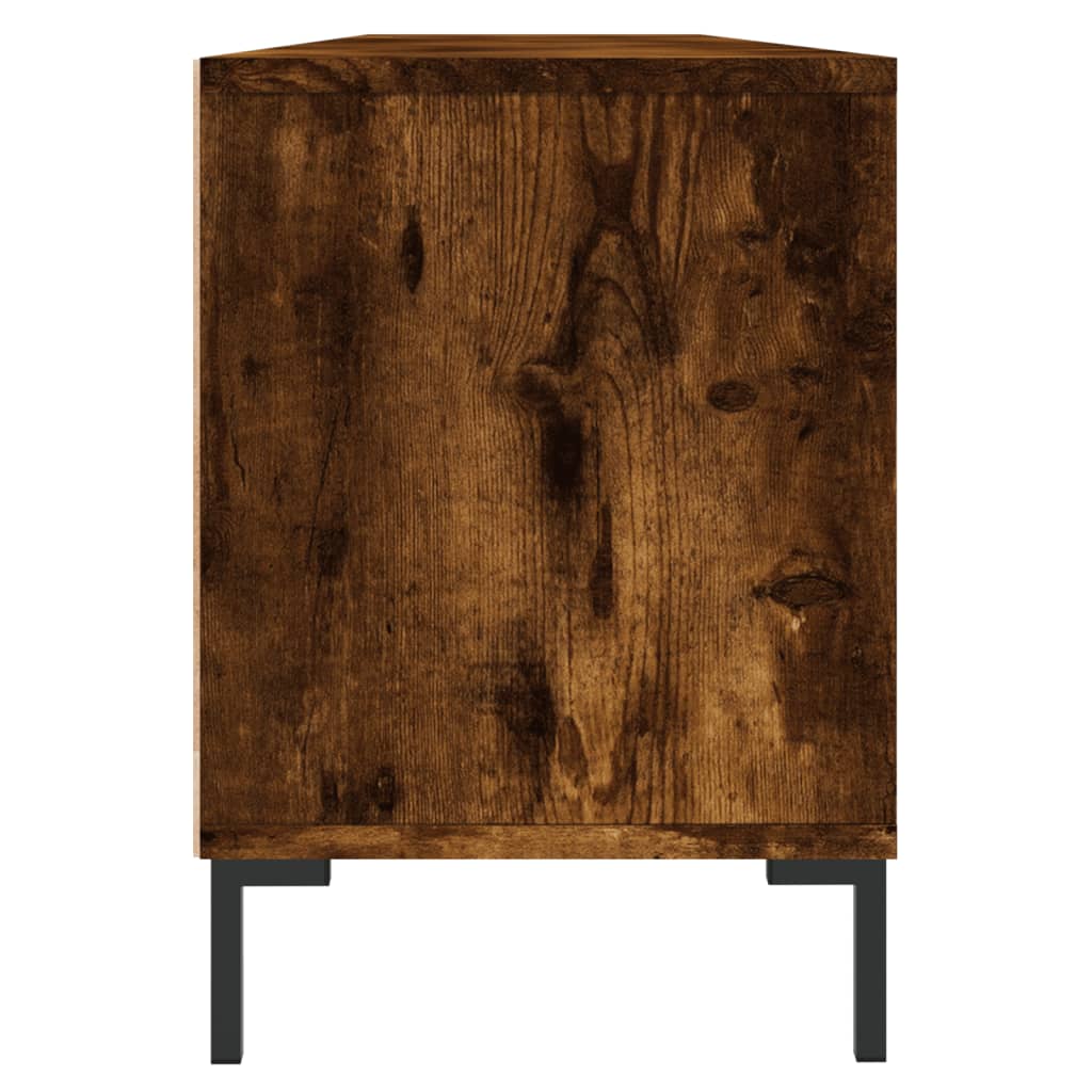vidaXL TV Cabinet Smoked Oak 150x30x44.5 cm Engineered Wood