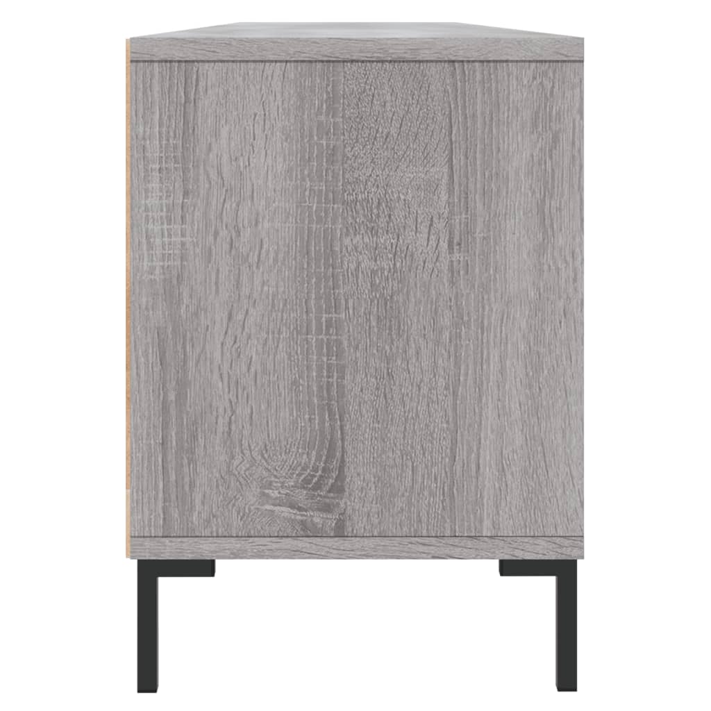 vidaXL TV Cabinet Grey Sonoma 150x30x44.5 cm Engineered Wood