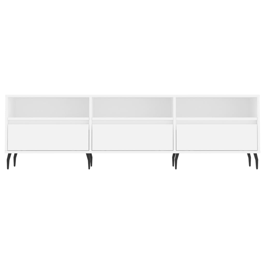 vidaXL TV Cabinet White 150x30x44.5 cm Engineered Wood