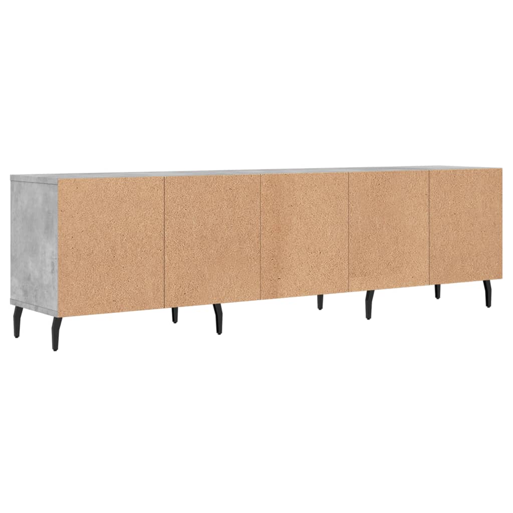 vidaXL TV Cabinet Concrete Grey 150x30x44.5 cm Engineered Wood